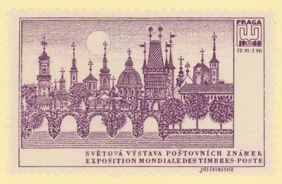 世界切手展、プラハ、1968 作： Czech School