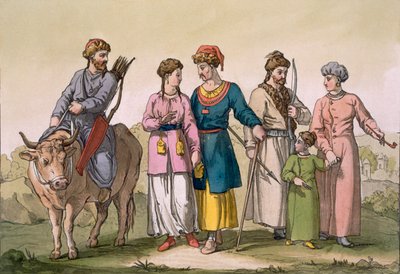 クリミアのタグリ タタール人、1820 年代～30 年代。 作： D.K. Bonatti