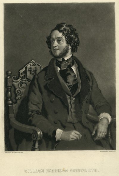 ウィリアム・ハリソン・エインズワース、1841年頃（メゾチント） 作： D McClise