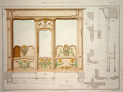 1900年頃に出版された「Menuiserie d