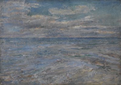 海景、ロビン・フッドの湾、ヨークシャー、1930年頃（キャンバスに油彩） 作： Dame Ethel Walker