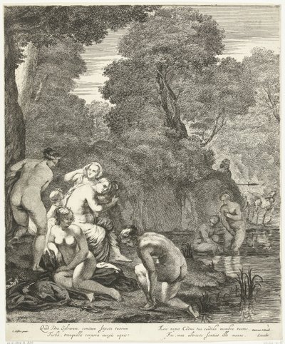 Actaeon によって発見された Diana と彼女のニンフ 作： Dancker Danckerts