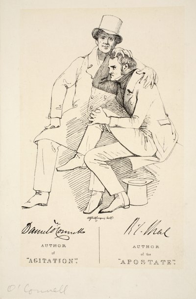 背教者の著者であり扇動の著者、c。 1833年（彫刻） 作： Daniel Maclise
