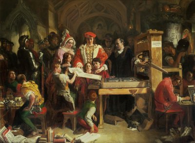 キャクストンの印刷機 作： Daniel Maclise