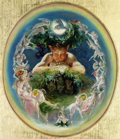 牧神と妖精、1834年頃 作： Daniel Maclise