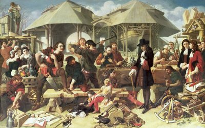 ピョートル大帝 (1672 年 - 1725 年) デプトフォード造船所 作： Daniel Maclise