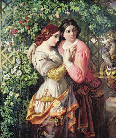 ロザリンドとセリア、1845年頃（キャンバスに油彩） 作： Daniel Maclise