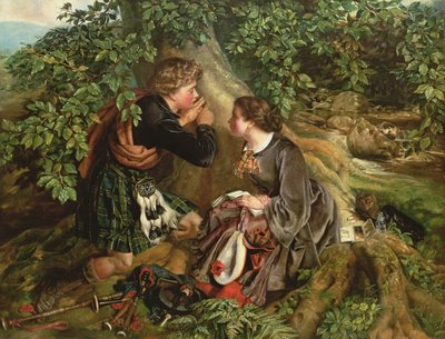 スコットランドの恋人、1863 作： Daniel Maclise