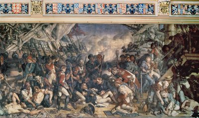 ネルソンの死、ビクトリーの下甲板の詳細 作： Daniel Maclise