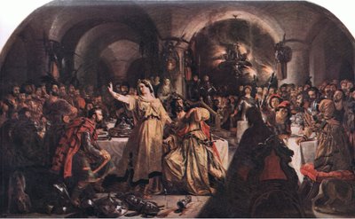 The Complete Works of William Shakespeare pub. by J Coker & Co Ltd (color litho) より 作： Daniel Maclise