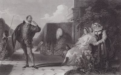 マルヴォーリョ「十二夜」（版画 作： Daniel (after) Maclise