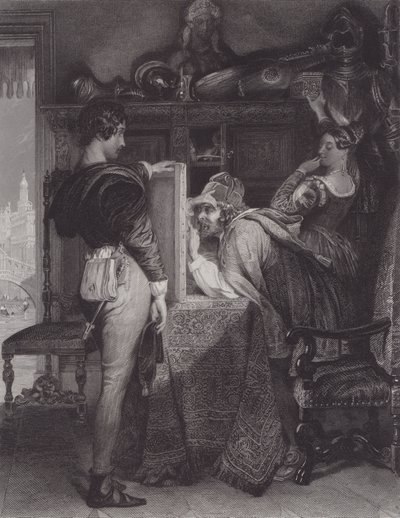サルバトール・ローザ（彫刻 作： Daniel (after) Maclise
