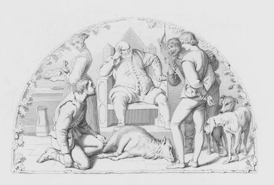 シェイクスピア『正義』（版画 作： Daniel (after) Maclise