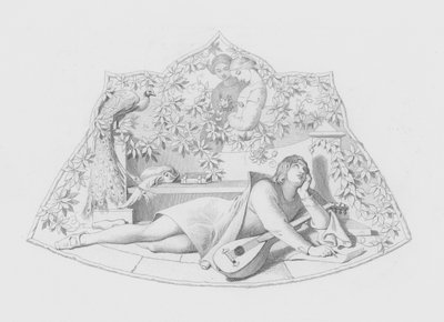 シェイクスピア「恋人」（版画 作： Daniel (after) Maclise