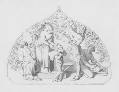 シェイクスピア、「学校の少年」（版画 作： Daniel (after) Maclise