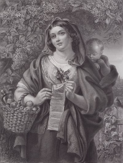 バラッドシンガー(彫刻) 作： Daniel (after) Maclise