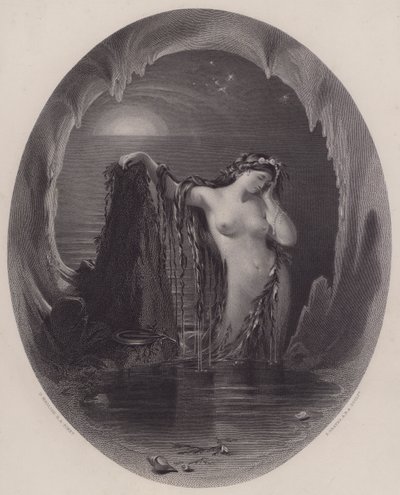 ハープの起源（エングレービング 作： Daniel (after) Maclise