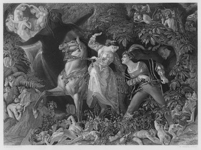 ウンディーネ（ロイヤル・コレクションの絵より）（エングレーヴィング 作： Daniel (after) Maclise