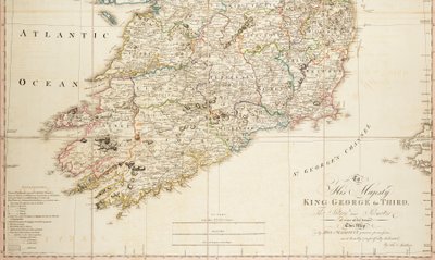 アイルランドの新しい民俗・教会地図 作： Daniel Augustus Beaufort