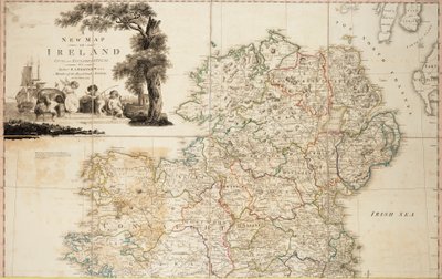 アイルランドの新しい民俗・教会地図 作： Daniel Augustus Beaufort