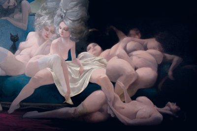 若い花嫁と彼女の友人、詳細、チャールズペロー（1628-1703）によるBluebeardから 作： Daniel Cacouault