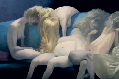若い花嫁と死んだ妻、詳細、チャールズペロー（1628-1703）による青ひげ 作： Daniel Cacouault