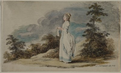 スザンヌ21歳のアーティストの娘、1782年。 作： Daniel Nikolaus Chodowiecki