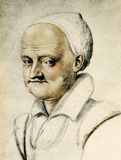 老婦人の肖像 作： Daniel Dumonstier or Dumoustier