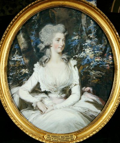 ハリオット・ウォルター（1756-86）第3子爵夫人グリムストン（油彩・キャンバス）（ペアで242129参照） 作： Daniel Gardner