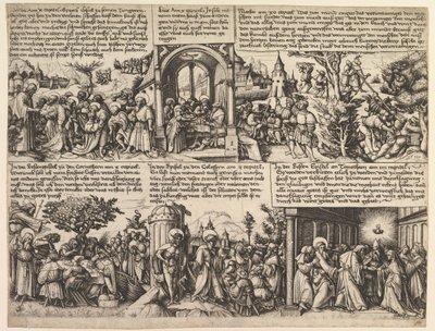 福音書からと、Acta Apostolorumから、ca。 1530年。 作： Daniel Hopfer