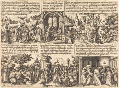使徒たちに使命を与えるイエス・キリストとその他の新約聖書の場面 作： Daniel Hopfer