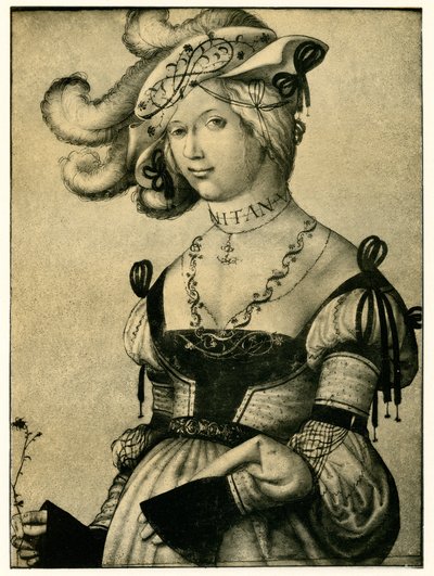 少女の肖像画 作： Daniel Hopfer