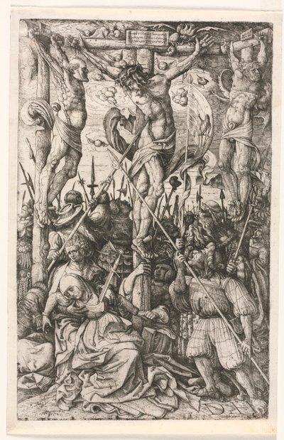 カルバリー、c。 1520。 作： Daniel Hopfer