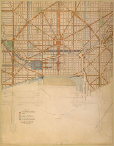 シカゴの地図』より111図 作： Daniel Hudson Burnham