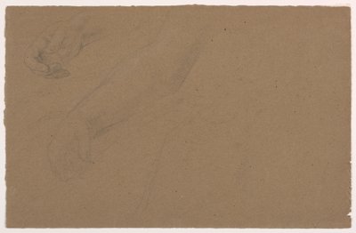 素描、右手の習作、1850-60年 作： Daniel Huntington