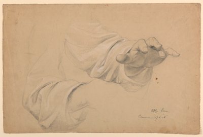 デッサン、「tの交わり」のための習作、1844年 作： Daniel Huntington