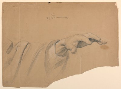 デッサン、「tの交わり」のための習作、1844年 作： Daniel Huntington