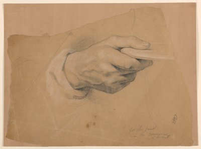 デッサン、「tの交わり」のための習作、1844年 作： Daniel Huntington