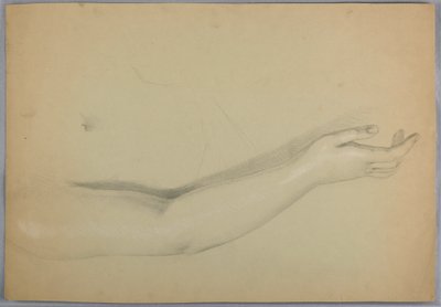 ドローイング、「C」の複製のための習作、1850年 作： Daniel Huntington