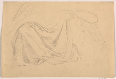 ドローイング、「正義と平和」のための習作、緞帳、1878-86年 作： Daniel Huntington