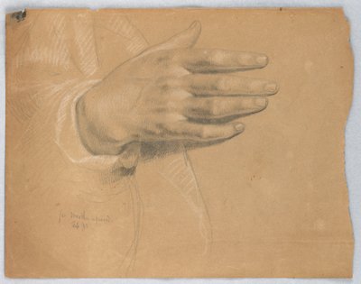 ドローイング、「マーサ・リプローブ」のための習作、1855年2月 作： ダニエル・ハンティントン