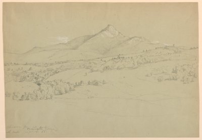 タムワース村の近くの丘からのチョコルア山 作： Daniel Huntington