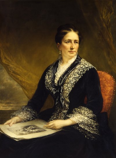 メアリー・マクレア・スチュアートの肖像ロバート・レイトン・スチュアート夫人1840-1885 作： Daniel Huntington