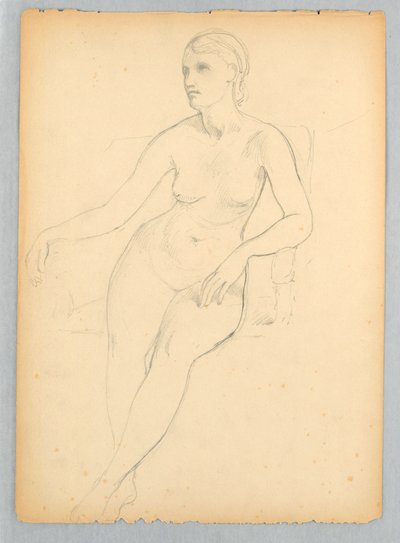 ヘレン・ハマーズリーの肖像画のための裸体習作 作： Daniel Huntington