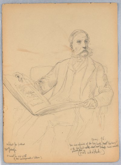 Morris K. Jesup 氏の肖像画の習作 作： Daniel Huntington