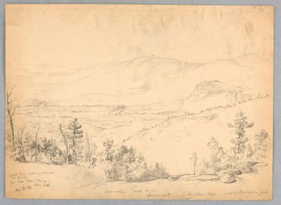 ニューハンプシャー州キアサージ山から南を見た景色 作： Daniel Huntington