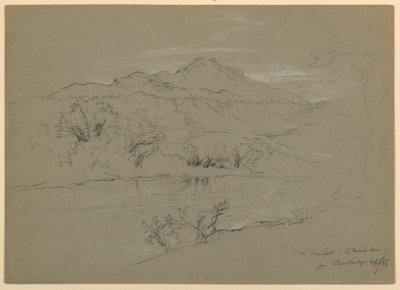 バーモント州ケンブリッジから見たマンスフィールド山の眺め 作： Daniel Huntington