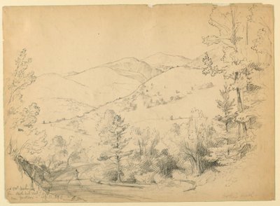 ニューハンプシャー州ジャクソンの近くにあるワシントン山の眺め、北を見る 作： Daniel Huntington