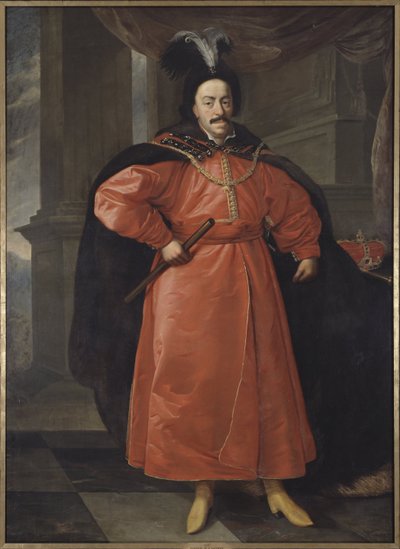 Jean II Casimir Vasa, roi de Pologne et grand duc de Lituanie - Schultz, Daniel, the Younger (1615-1683)による、ポーランド王John II Casimir Vasa (1609-1672)の肖像。キャンバスに油彩。寸法：210x154cm。ストックホルム国立博物館 作： Daniel Jerzy Schultz
