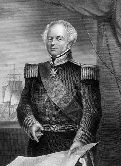 トーマスダンダス提督d1841、ナポレオン戦争のイギリス海軍将校、1857年。 作： Daniel John Pound
